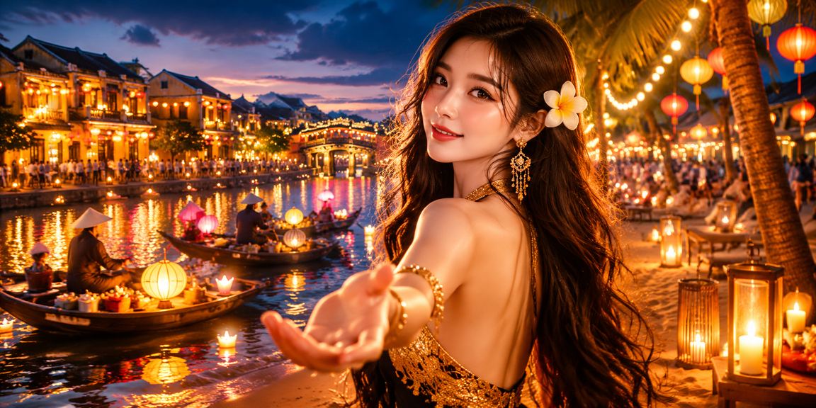 Người chơi đăng ký tài khoản cá cược tại Hội An với không khí lễ hội đèn lồng