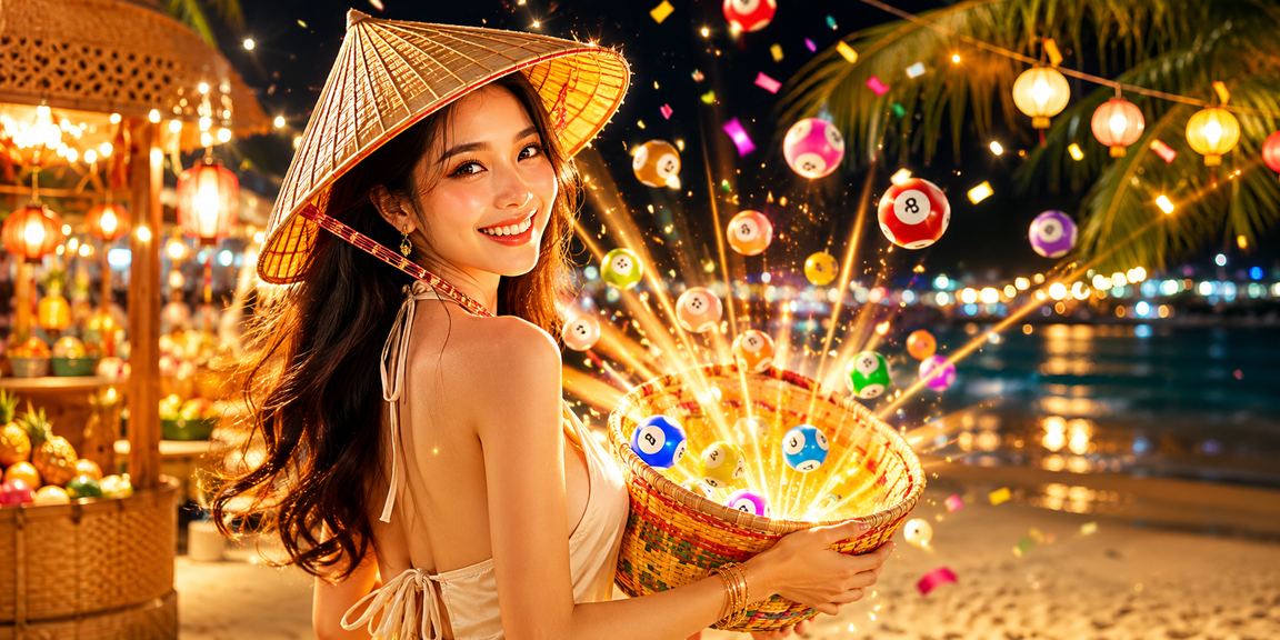 Người dùng tại Phú Quốc truy cập hỗ trợ xổ số và cá cược trực tuyến với nón lá truyền thống